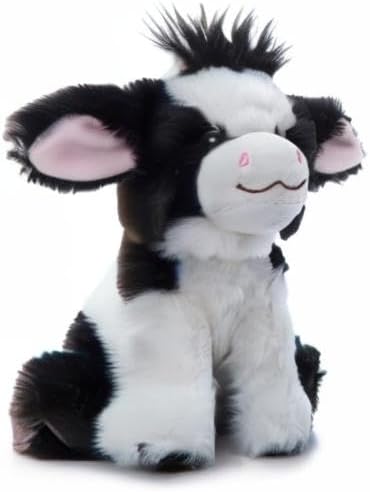 The Petting Zoo Cow Stuffed Animal Plushie, Gifts for Kids, Wild Onez Babiez Farm Animals, Cow Plush Toy 6 inches