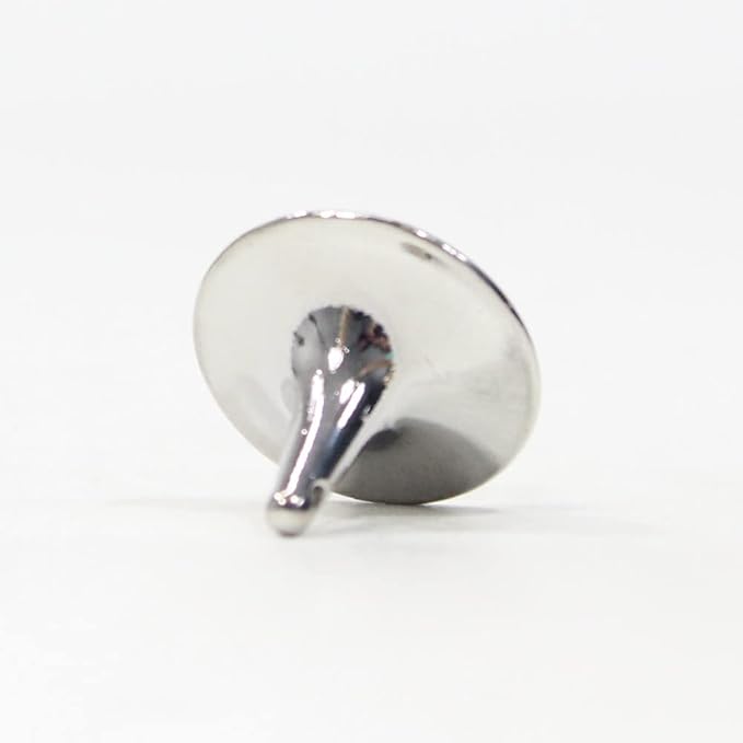 Zeekio The Tiny Top Really Small Spin Top - Insane Spin Times (Silver)