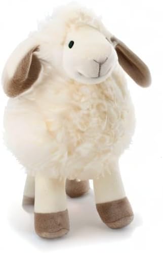8.5" White/Cream Sheep Stuffed Animals for Boys and Girls,Soft and Adorable Lamb Plush Toys for Newborn Babies,Great Gifts on Birthday,Christmas,Baby Shower,Easter,Machine Washable