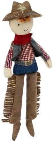 MON AMI Cooper The Cowboy Doll – 15”, Soft & Elegant Plush Stuffed Doll for Kids of All Ages, Use as Toy or Room Décor