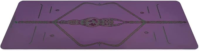 Liforme Printed Yoga Mat Collection - Free Yoga Bag Included - Patented Alignment System, Warrior-like Grip, Non-Slip, Eco-friendly, Sweat-resistant, Long, Wide and Thick for Comfort