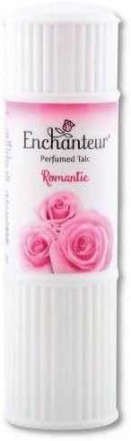 Romantic Body Perfumed Talc Powder The Exotic Sensual Fragrance of Bulgarian Rose and White Jasmine (1 Pack 125g)