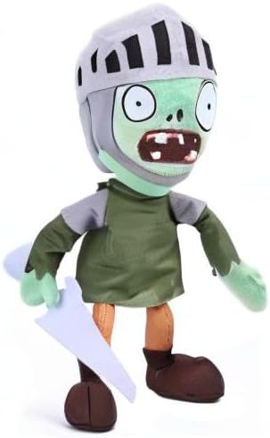 JHESAO 3 PCS Plants and Zombies Plush Zombies Sets Toy Captain Zombie, 1 2 Stuffed Soft Knight Zombie Doll, PVZ Plushies Figure Doll New