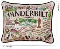 Catstudio Vanderbilt University Collegiate Embroidered Decorative Throw Pillow