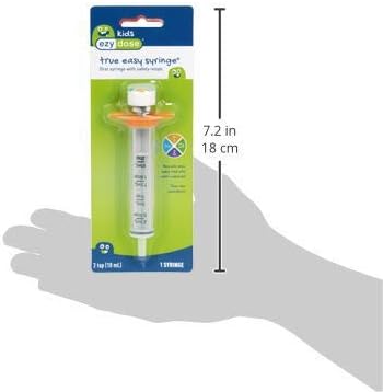 EZY DOSE Kids Baby Oral Syringe & Dispenser, True Easy Design for Liquid Medicine,Tylenol, Motrin, Easy to Administer, Accurate Dosing,10 mL/2 TSP Color Coded, BPA Free