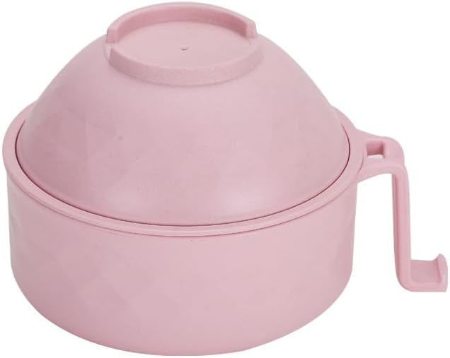 Layron Ramen Cooker Ramen Bowl Set with Chopsticks Microwave Noodle Bowl College Dorm Room Essentials for Girls for Boys Apartment Essentials (pink)