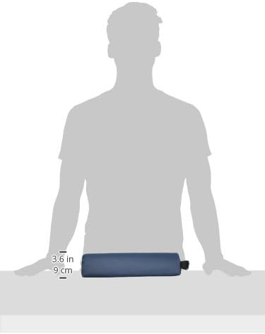 EarthLite Neck Pillow – Durable Massage Bolster, 100% PU Upholstery incl. Strap Handle/Professional Quality/Back Pain Relief, Mystic Blue