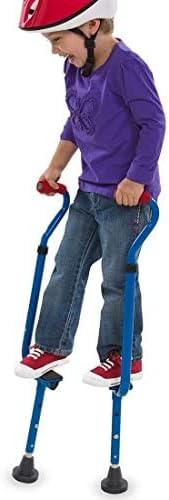 Original Walkaroo Steel 'Wee' Balance Stilts with Adjustable Height for Little Kids & Beginners (Ages 4+ and up to 120 lbs) For Active Play & Excercise; comes in Assorted Colors (Red or Blue)