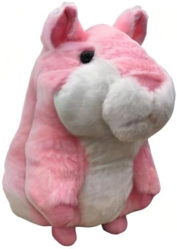 Talking Hamster Repeats What You Say,2025 Top Christmas Funny Gifts,Toddler Toys for Ages 2-4 5-7 8-13 Girls Stocking Stuffers for Kids Interactive Dolls,Popular Stuffed Animal Plush Toy Pink