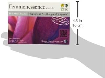 Femmenessence MacaLife – Clinically Proven Perimenopause Supplement for Women – Natural Hormone Balance, Mood, Hot Flashes & Night Sweats Relief – 120 Organic Vegan Capsules (60 Day Supply)