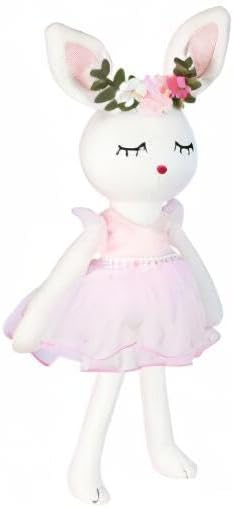 Ballerina Doll Easter Stuffed Animal Bunny Plush Animal Doll, Plush Rabbit Toy Bunnys Stuffed Animals for Girls Easter Animals on Party Birthday Christmas