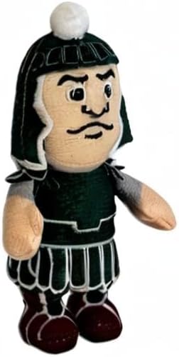 Bobbi-Dobbiez Attachable Plushie Michigan State University Sparty Mascot – Attaches to Backpacks, Bags, Shoes, Water Bottles, and More