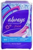 Always Fresh Incredibly Thin Daily Liners, Regular 60 ea