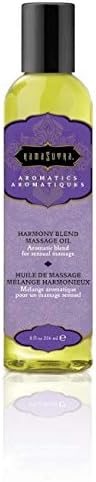 KAMA SUTRA Aromatics Massage Oil – 8oz/236ml Rich Blend of Essential Oils for an Unforgettable, Relaxing Massage Experience (Harmony)
