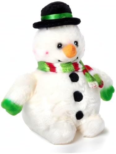Bearington Snowball The Plush Snowman, Stuffed Snowman, 7 Inch Christmas Plushies, Ideal Christmas Stuffed Animals Gift for Toddlers, Kids & Teens, for Ages 3-14
