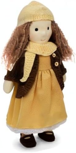 Waldorf Doll Handmade Rag Doll - Personalized Collectors Plush Doll for Kids Birthday Present with Beautiful Present Box-Amelia 12"