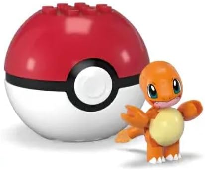 MEGA Pokémon Poké Ball Building Set, Includes Bulbasaur, Charmander, Ditto, Jigglypuff, Pikachu, Squirtle, Ages 6+ GFC85-963F