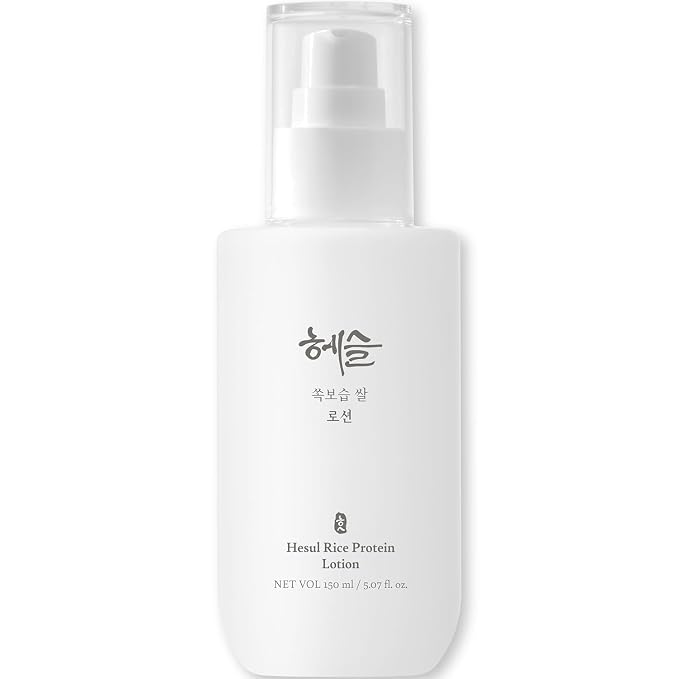 Rice Protein Lotion for Sensitive Skin, 150ml | Korean Skincare for Sensitive Skin, Alcohol & Paraben Free, Rice Ceramide, Low-Irritant Formula, Dryness, Soothing