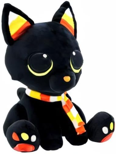 Cory The Candy Corn Cat - Cute Halloween Decor, Small Stuffed Animal, Halloween Decorations, Machine Washable, Soft and Safe Materials - Candy Corn Cory, 8 Inch