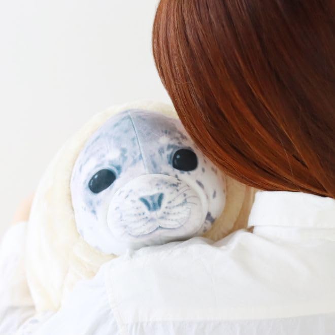 20" Chubby Blob Seal Pillow Soft Plushies, Cute Ocean Stuffed Animals Plush Toy, Room Decor,Throw Pillow Doll Big Plush Toys Gift for Girlfriend,Boys, Girls (Medium(20 in))