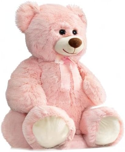 HollyHOME Big Teddy Bear Large Teddy Bear Stuffed Animal Birthday Valentines Day Plush for Kids and Girlfriend 36 inch Pink