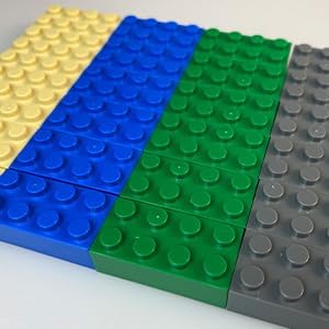 200 Piece Classic Building Bricks, 2x4 Building Blocks STEM Creative Building Toys, Blue, Gray, Green, Sand