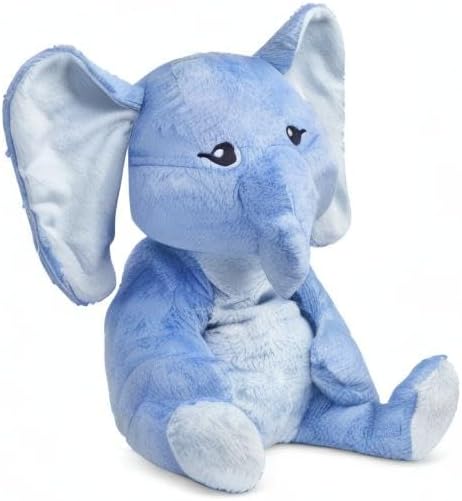 Emory The Elephant 20 Inch 4.5 lb Heavy Cute Sensory Weighted Comfort Plush | Large Unscented Washable Self Care Calming Stuffed Animal for Kids, Teens and Adults