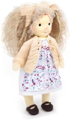 Waldorf Doll Handmade Rag Doll - Personalized Collectors Plush Doll for Kids Birthday Present with Beautiful Present Box-Kiki 12"