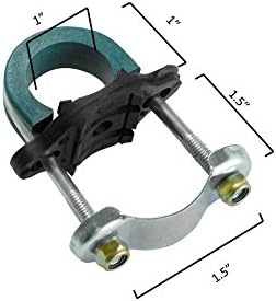 Upper Bounce Trampoline Enclosure Pole Connectors, Replacement Hardware Parts and Accessories, U-Shaped Safety Clamps, Fits up to 1" Diameter and 1.5” Legs, Set of 12