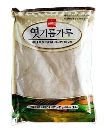 Wang (Fine) Malt Flour, Farine De Malt, Korean Baking Ingredient, 16 oz (1 lb)