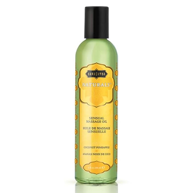 Kama Sutra Natural Massage Oil Coconut Pineapple 8 Oz