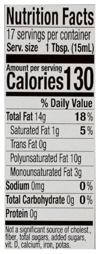 International Collection Virgin Flaxseed Oil, 8.45 fl oz (Pack of 1) | Expertly Sourced, Quality Oils | NonGMO Project Certified, No Artificial Flavors, Gluten Free, Vegan, Kosher & Halal Approved
