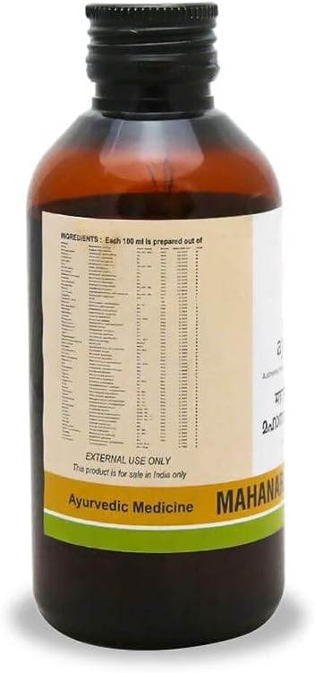 KeralaAyurveda Mahanarayana Thailam | Body Massage Oil for Full Body Relaxation, Joint Mobility & Muscle Relief | 58-Herb Til Oil Infusion for Massage | 200 ml/6.76 Fl Oz
