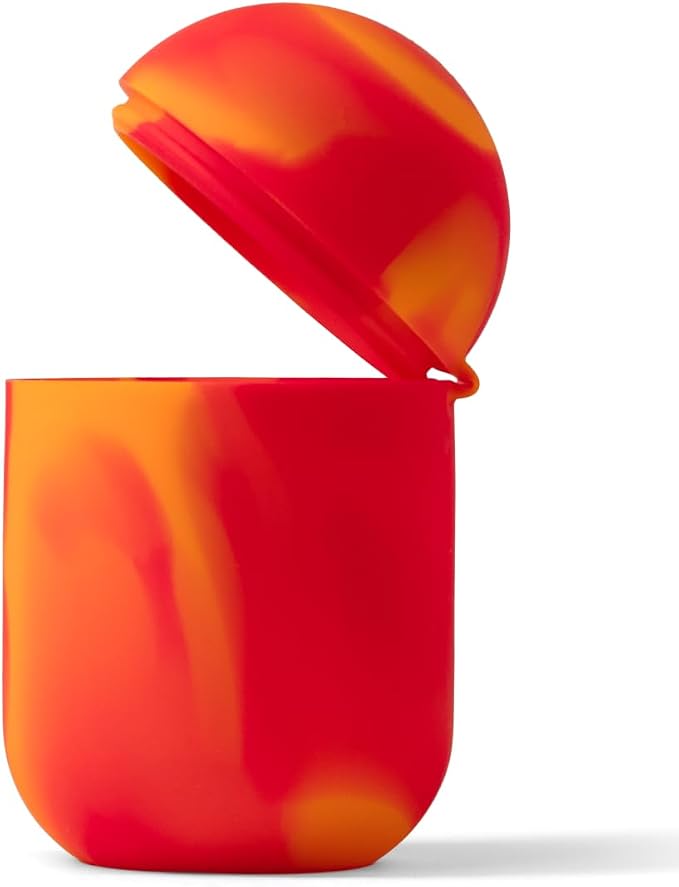Bodyotics Menstrual Disc Sterilizer & Cup Wash Case - Red & Orange | Portable Cleaner, Carry and Storage Container for Reusable Period Discs and Cups