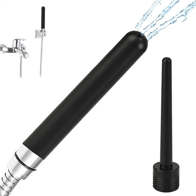 Shower Enema System with 79 Inch Hose, 3-Way Diverter, Shower Douche for Men and Women Portable Cleaner, Enema Nozzle Kit Cleaner Attachment
