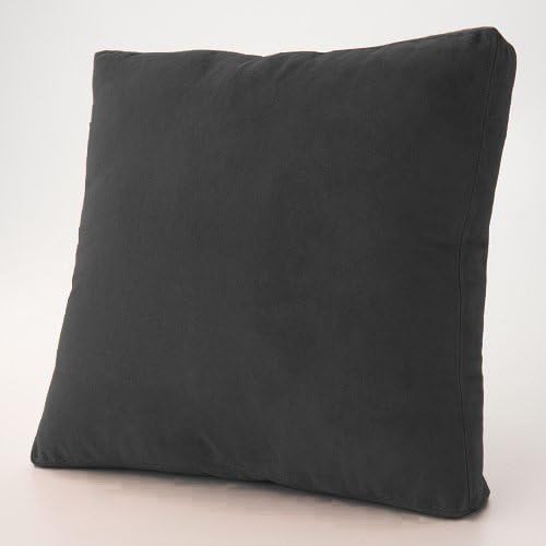MoonRest - Faux Suede Microfiber Decorative Pillow (16"x16", Cool Black)
