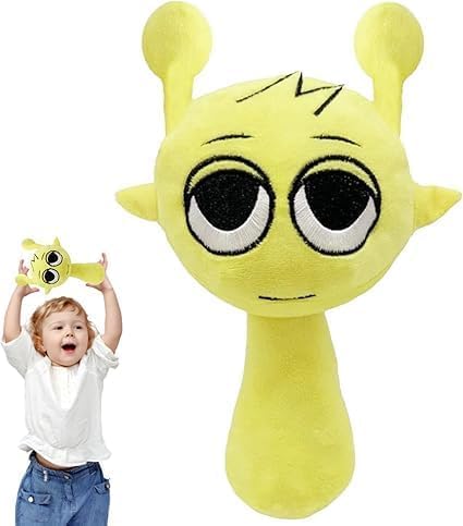 Sprunky Plush Toys Sprunky Wenda and Gray Plushies Sprunky Plushes Soft and Funs Stuffed Toys Dolls for Fans and Friends Birthday for Girls Boys (Yellow)