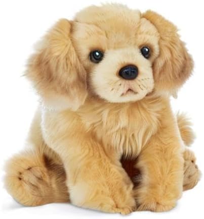 Bearington Dog Stuffed Animal Realistic Dog Plush Golden Retriever Puppy Plushies for Kids, Boys & Girls - Goldie 13"