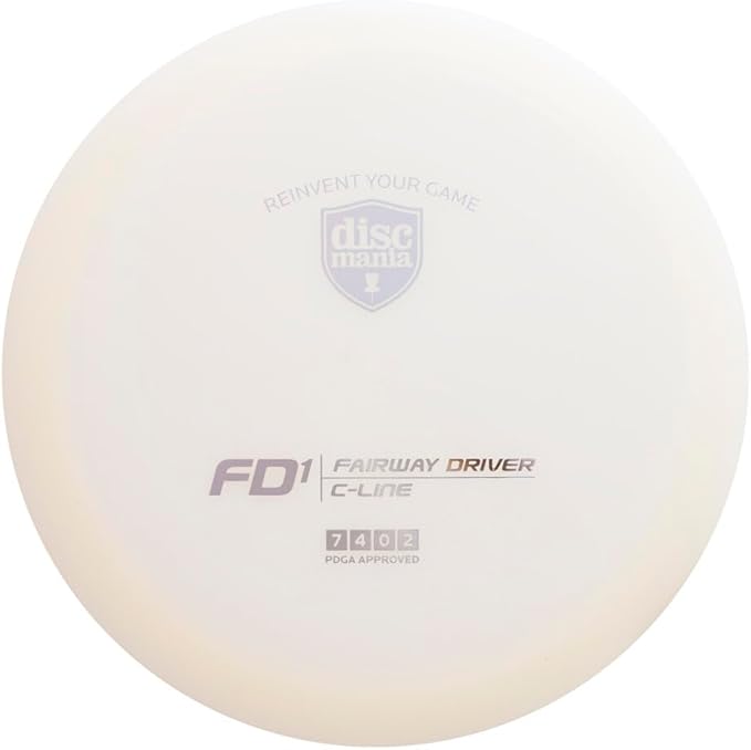 Discmania C-Line FD1 Disc Golf Fairway Driver | Stable Fairway Driver for Precision Shots | Durable C-Line Plastic | Ideal for Windy Conditions, Sidearm & Flex Shots | 170-175g