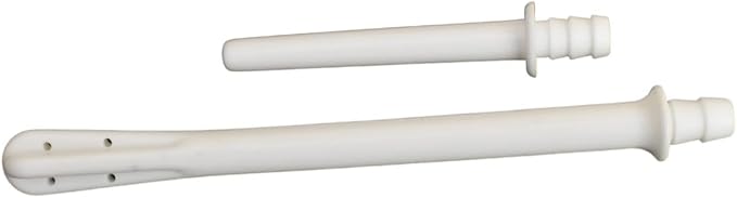 HEALTHANDWEALTH™ Enema Nozzle - for Enema Can or Enema Bag – Flared (6 Inch) & Straight-in (3.2 Inch”) – Replaceable, Reusable & Sterilisable – Medical Grade PVC for Vaginal & Anal Douche
