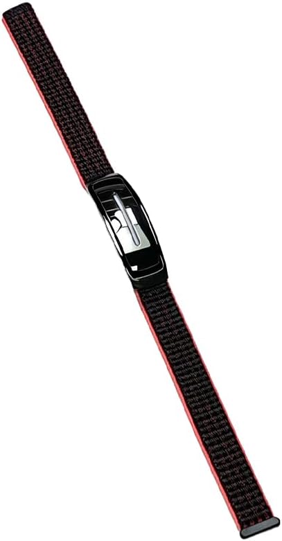 Essential Oil Diffuser Bracelet Black&Red Flip Locket Strap | Stainless steel locket with iridescent lid. Quick-adjust velcro strap. 20 felt pads. Lightweight daily aromatherapy bracelet.