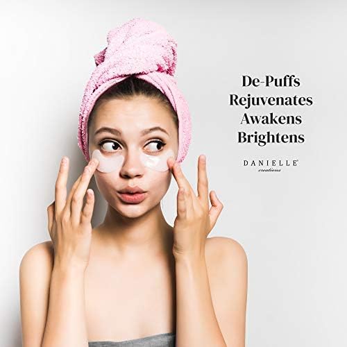 Danielle Creations Anti-Puffiness Puffy Under Eyes No More Hydrogel Undereye Masks for Dark Circles with Collagen & Cucumber, 6 Pairs