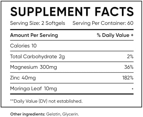 Semen Volume Support Capsules for Men – Zinc, Rose Hip & Vitamin C – Reproductive Health & Vitality – 60 Capsules - 1 Month Supply