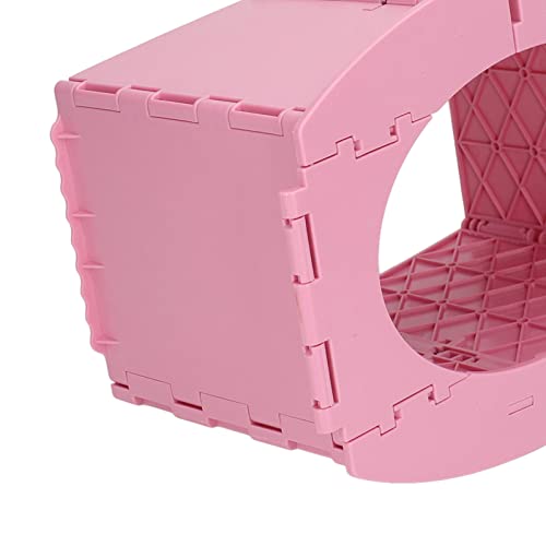 ZJchao Folding Travel Potty, Portable Lightweight Foldable Toddler Potty Toilet Camping Travel Fold Up Toilet Seat with Trash Bag Storage Bag and Strap for Long Distance Driving Tourism(Pink)