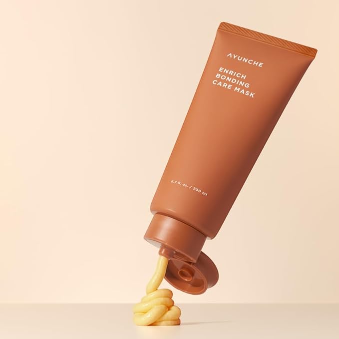 AYUNCHE Enrich Bonding Hair Mask 6.7 fl oz – Intensive Bond Repair, Deep Moisture & Elasticity Boost, Nourishing Treatment for Dry, Damaged & Color-Treated Hair