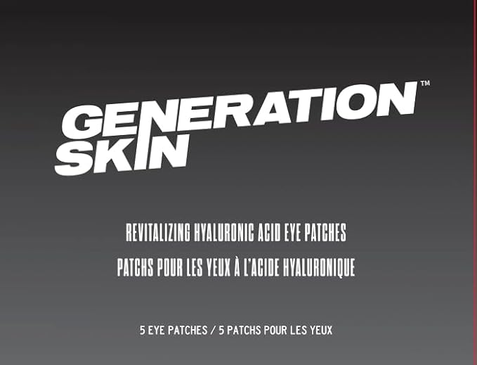 Generation Skin Eye Patches for Dark Circles and Puffiness, Under Eye Mask with Hyaluronic Acid, Vegan and Cruelty-Free Under Eye Patches, Hyaluronic Acid Eye Masks, 5-Pack