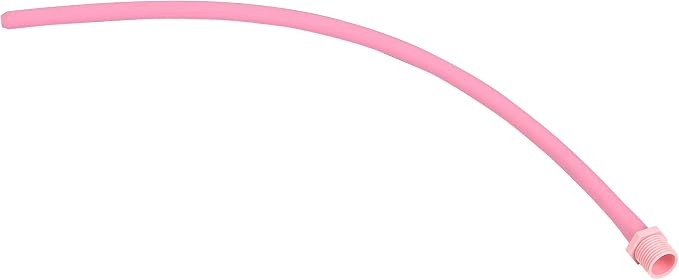 Silicone Nozzle Enema Attachment Reusable Douche Pink Hose Nozzle (20 in)