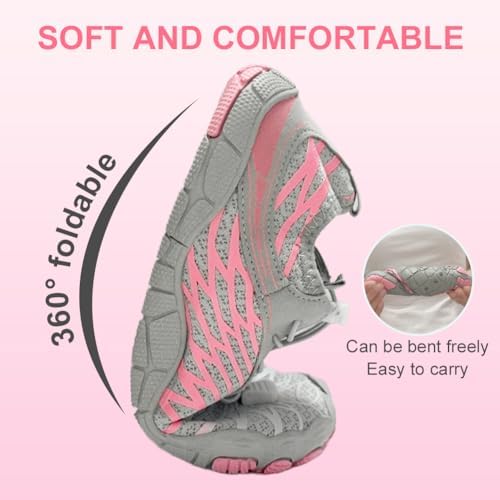 ELETON Barefoot Shoes Women Men Footwear, Wide Toe Box Hiking Zero Drop Non-Slip Quick-Dry River Boat Pool Beach Water Shoes, Lightweight Swimming Running Walking Sneakers Unisex