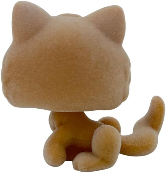 Custom Flocked Pet Shop Toy Fuzzy Animal Figure Short Hair Cat Kitty Kitten Deer OOAK (#47)