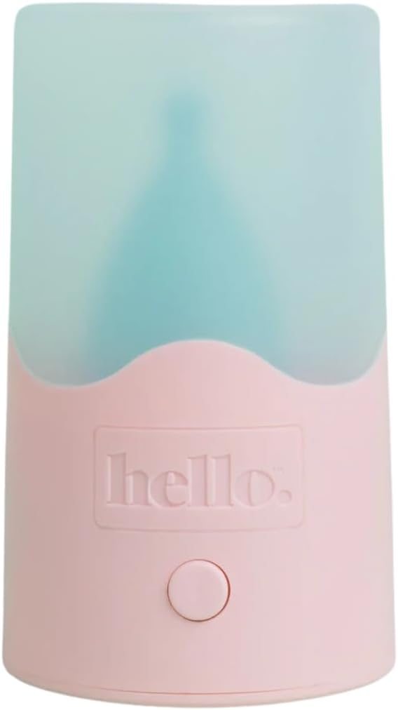 Hello Steamy Cleaner for Menstrual Cup and Disc | Compact Electric Steam Cleaning Device | Quick 4 Minute Cycle with Auto Shut Off | Portable Feminine Care Accessory